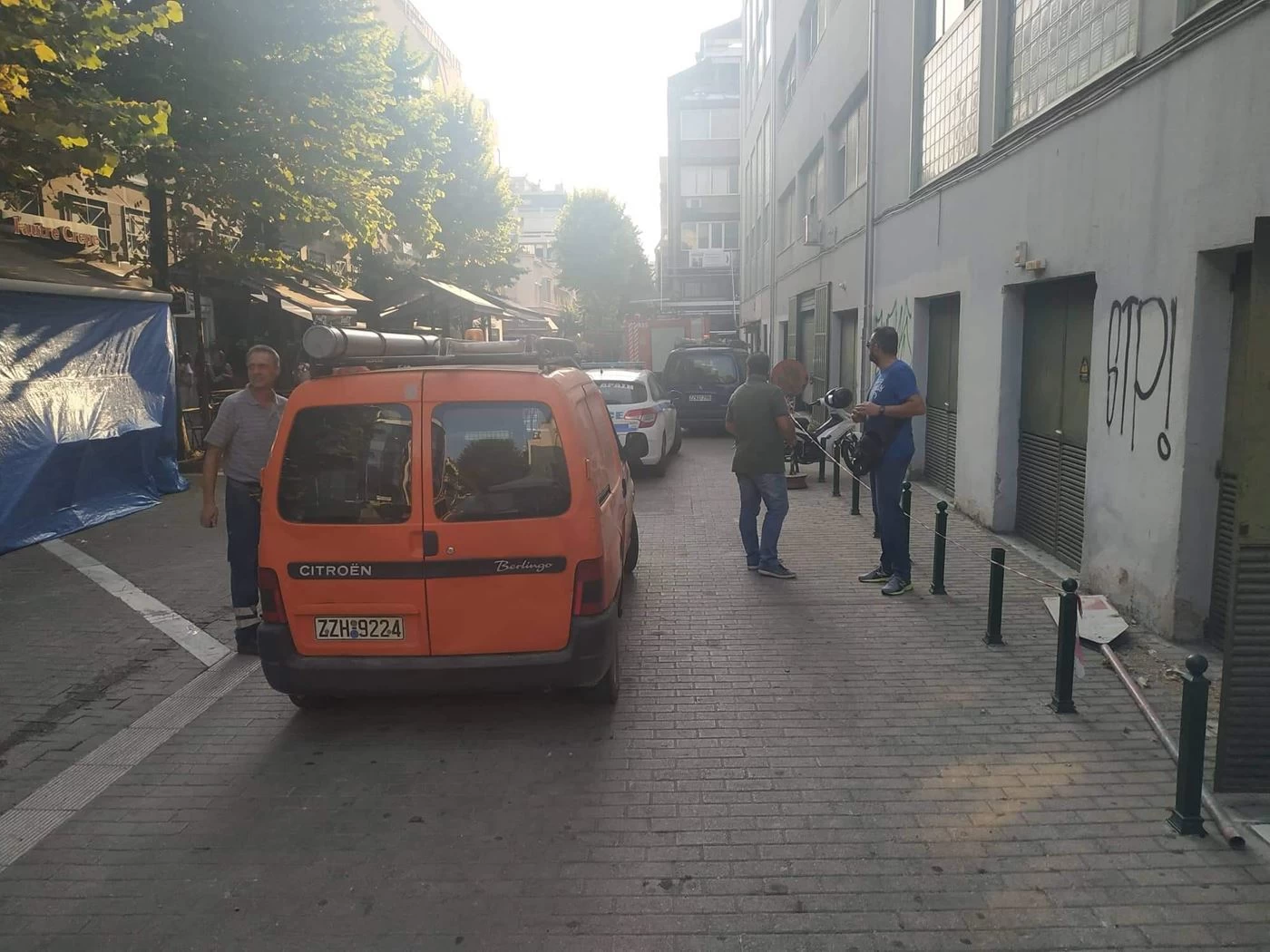 Ισχυρή έκρηξη στα δικαστήρια της Λάρισας – Χωρίς ρεύμα συνοικίες της πόλης